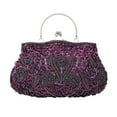 thumbnail image 1 of Sac à Main de Dîner à Paillettes Perlées Motif floral, Pochette, 1 of 5