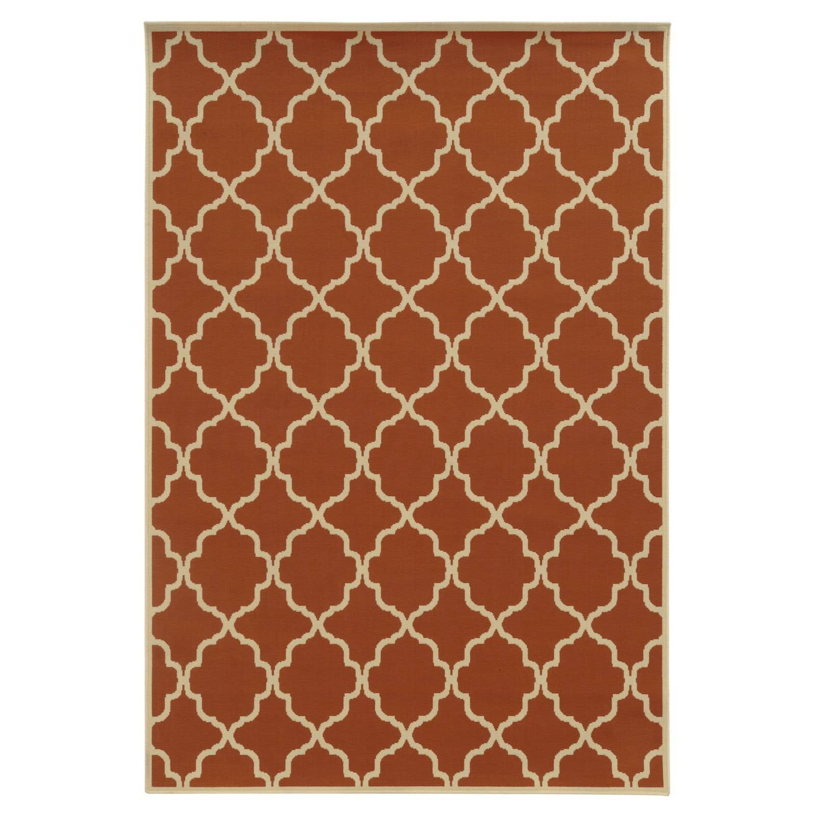 Avalon Home Roanoke Scalloped Lattice Indoor/Outdoor Area Rug