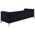 thumbnail image 3 of Pemberly Row Modern Velvet Upholstered Tuxedo Arm Sofa in Blue, 3 of 11