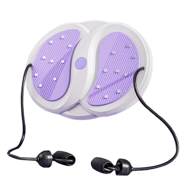 Máquina de torsión de cintura, placa de masaje para ejercicios, tabla silenciosa para adelgazar antideslizante. Carga Violeta 350Kg