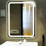Fab Glass and Mirror Wall Mounted High Quality LED Lighted Vanity Mirror