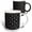 Multicolor, variant on 3drose, Black and White Arrow Pattern, 11oz Two-tone Blue Mug