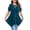 Navy, variant on Women's Plus Size Tops Cold Shoulder Short Sleeve Tunics Asymmetrical Hem Casual Summer Going out Shirts