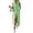 Fluorescent Green, variant on Women's Sleeveless Long Lace-Up Denim Dress, Summer Casual Lapel Solid Button Down Jean Maxi Dresses With Pockets 2025 New
