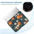 thumbnail image 2 of FORMRS 15"-15.6" Laptop Sleeve Protective Case Soft Carrying Quilted Computer Bag Cover, Blue Floral Oranges, 2 of 7