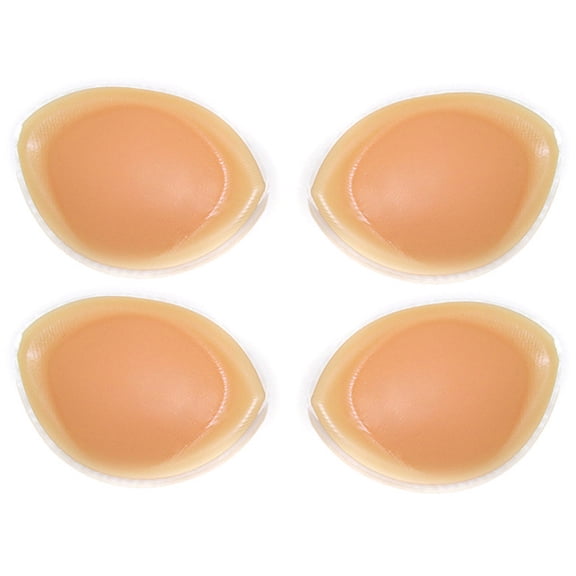 ORDDIART 2 Pairs Bra Pads Inserts Silicone Round Removable Lightweight for Women Nursing