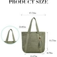 thumbnail image 3 of Kukuzhu Straw Beach Bag, Summer Woven Tote Bag with Tassels Large Shoulder Handbag Straw Purses and Handbags for Women, 3 of 5