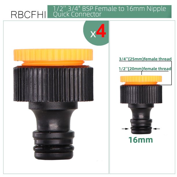 Garden Sprinkler Connector Y Tap Splitter 2-Way Valve Adapter 1/2"3/4" Male Female Thread Universal Nipple Joint Irrigation Tool He Qiyong unisex