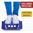 thumbnail image 3 of (40 Pack) 4" x 4" x 10" Blue Corner Protector V Shaped Flatbed Edge Guards with Carrying Case - Cargo Load Corner Edge Protector and Tie-Down Strap Guard for Flatbed, 3 of 12