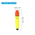 thumbnail image 2 of 3.5oz Fishing Slip Bobbers EVA Fishing Float, Yellow, 6 Pack, 2 of 6