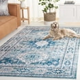 thumbnail image 5 of SAFAVIEH Arizona Reannon Oriental Polyester Machine Washable Area Rug, Sage/Aqua, 5' x 8', 5 of 13