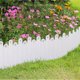 thumbnail image 5 of Valla De Plástico Valla de jardín de plástico blanco,borde para macizos de flores,césped y caminos (1 pieza) Rkxzt, 5 of 8