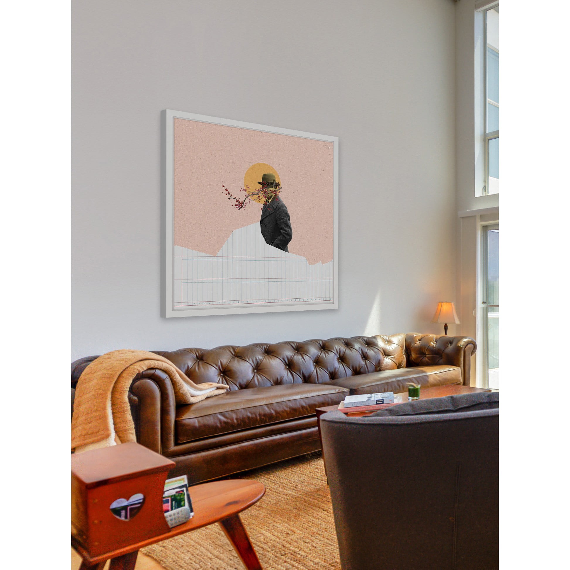 Marmont Hill "Hombre Sol Rosa" by Bengoa Vazquez Framed Painting Print