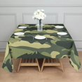 thumbnail image 3 of Camouflage Square Tablecloth 52x52in(132x132cm) – Waterproof Polyester Printed Table Cover, Wrinkle Resistant & Washable for Kitchen Dining Picnic Party Decor, 3 of 6