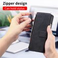 thumbnail image 3 of Decase Magnetic 2 in 1 Detachable Wallet Case for Samsung Galaxy Z Fold 7 with Card Holder, PU Leather Zipper Purse with RFID Blocking Kickstand Flip Folio Cover for Galaxy Z Fold7,Black, 3 of 9