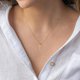 thumbnail image 5 of Collar de cruz chapado en oro de 14 quilates, collar de cruz de oro en capas, gargantilla de cruz lateral pequeña, collares de cruz de oro para mujer, joyería de oro de moda, regalos para mujer, 5 of 5