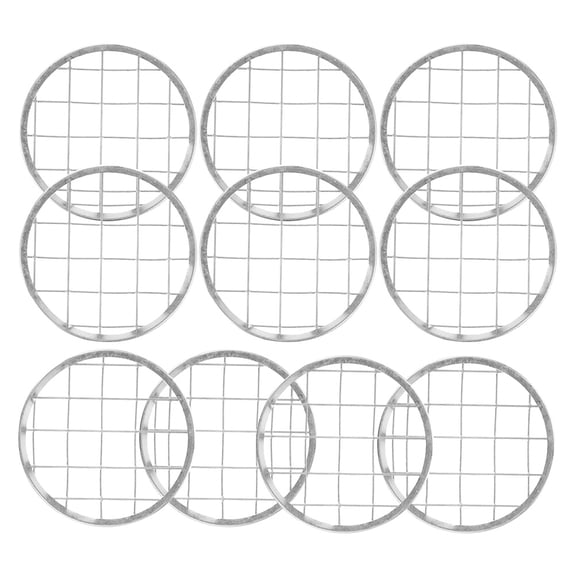 WHAMVOX 10Pcs Reusable Floral Grid Metal Flower Grid Vase Grid Vase Floral Grid Vase Flower Grid Pen Grid