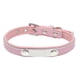 thumbnail image 2 of Collar de perro Yuyangstore Collar de material cuero con etiqueta de identificación Rosa XXS, 2 of 2