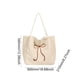 thumbnail image 3 of Bolso Hombro para Mujer Mano Con Lazo Lona Viajes Al Aire Libre (caqui), 3 of 3