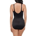thumbnail image 3 of Miraclesuit Womens Sexy Sheer Shaping Bodysuit Black 38DD - 2763, 3 of 4