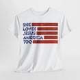 thumbnail image 4 of She loves jesus and america Shirt, 4th July Shirt,Independence ID-0412-UASB, 4 of 8