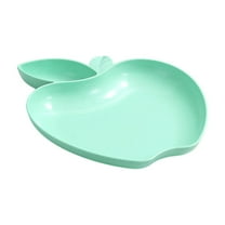 Qholemyo Creative Wheat Straw Apple-Shaped Plates - Living Room Fruit Snack & Dried Fruit Plates, Dumpling Plates With Vinegar Dishes