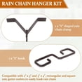 thumbnail image 6 of OIUR Rain Chain Gutters Adapter Clip High Durability Easy to Install Universal V-Shaped Hook Hanger Rain Chain Water Diverter Accessories, 6 of 6