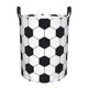 thumbnail image 1 of Balery Soccer Ball Cesta de ropa redonda con asas, impermeable, independiente, para ropa, juguetes, dormitorio y familia-Small, 1 of 6