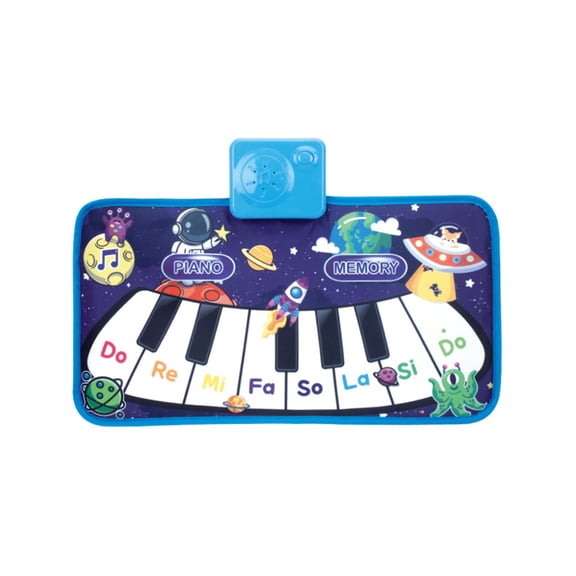 ‌BUTOMKY Kids Musical Piano Play Mat - Multi Functional Stepping Piano Floor Mat,Early Education Crawling Puzzle Carpet Toy for 1-6  Year Old Boys Girls