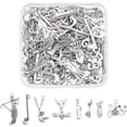 thumbnail image 1 of 80 colgantes de aleación de zinc de 8 estilos con temática de golf, para collares, pulseras, dijes de metal plateado para hacer joyas., 1 of 6