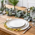 thumbnail image 2 of Sunflower Round 13 Inch Placemats Set of 2, Yellow Summer Botanical Farmhouse Floral Wooden HeatResistant Non Slip Place Mats for Dining Table, Wipeable Braided Kitchen Table Mats for Housewarming, 2 of 9
