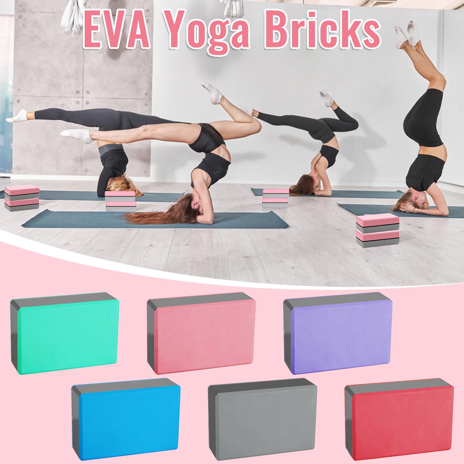 Brique De Pilates Gaiam - Mousse Bleue 9x6x4 Pouces - Accessoire D'étirement
