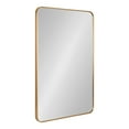 thumbnail image 1 of Kate and Laurel Zayda Radius Rectangle Framed Wall Mirror, Gold 24x36, 1 of 8
