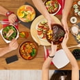 thumbnail image 5 of AIDEA Acacia Wooden Serving Bowls, 7 Inch Set of 4 for Salad, Soup, Noodle and More, 5 of 5
