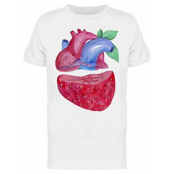 I Love Strawberry T-Shirt Men -Image by Shutterstock Men T-Shirt, Male XX-Large