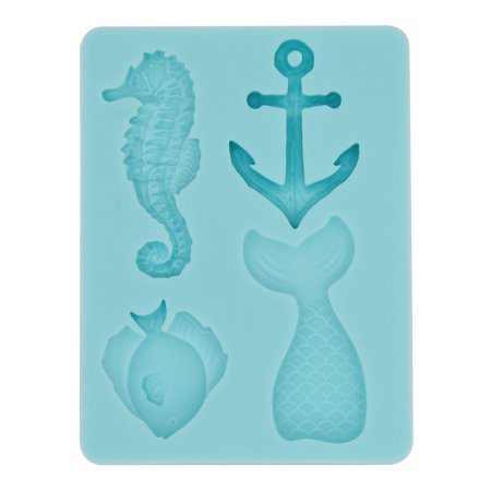UPC: 0195158463194 | Ocean Life Silicone Fondant Mold by Celebrate It®