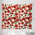 thumbnail image 1 of Fruits Tapestry, Rubin Variety of Apple Farm Produces Scattered Autumn Season Photo, Fabric Wall Hanging Decor for Bedroom Living Room Dorm, 5 Sizes, Lime Green Burgundy, by Ambesonne, 1 of 1