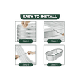thumbnail image 4 of Galvanized Raised Garden Bed, 4ft x 2ft Lightweight Planter Boxes Outdoor with Easy Assembly, Large Garden Bed for Vegetables, Fruits, Flower, 4 of 7