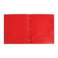 thumbnail image 2 of PPKVUFD 1 Pack Colored Plastic Folders Durable Heavy Duty File Folders with 2 Pockets Poly 3 Hole Punched 2 Pocket Folders for S-chool Office, 2 of 9