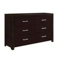 thumbnail image 6 of Contemporary Espresso Finish Bedroom 5pc Set Full Bed Dresser Nightstand Chest Mirror, 6 of 6