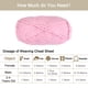 thumbnail image 4 of 2Madejas Chenilla Hilo Terciopelo Manta Hilo 2x100g/7.1oz 6 Súper Voluminoso Poliéster Suave Tejido para Ganchillo Tejedura Bolsos Bufanda Sombrero, Rosa, 4 of 7