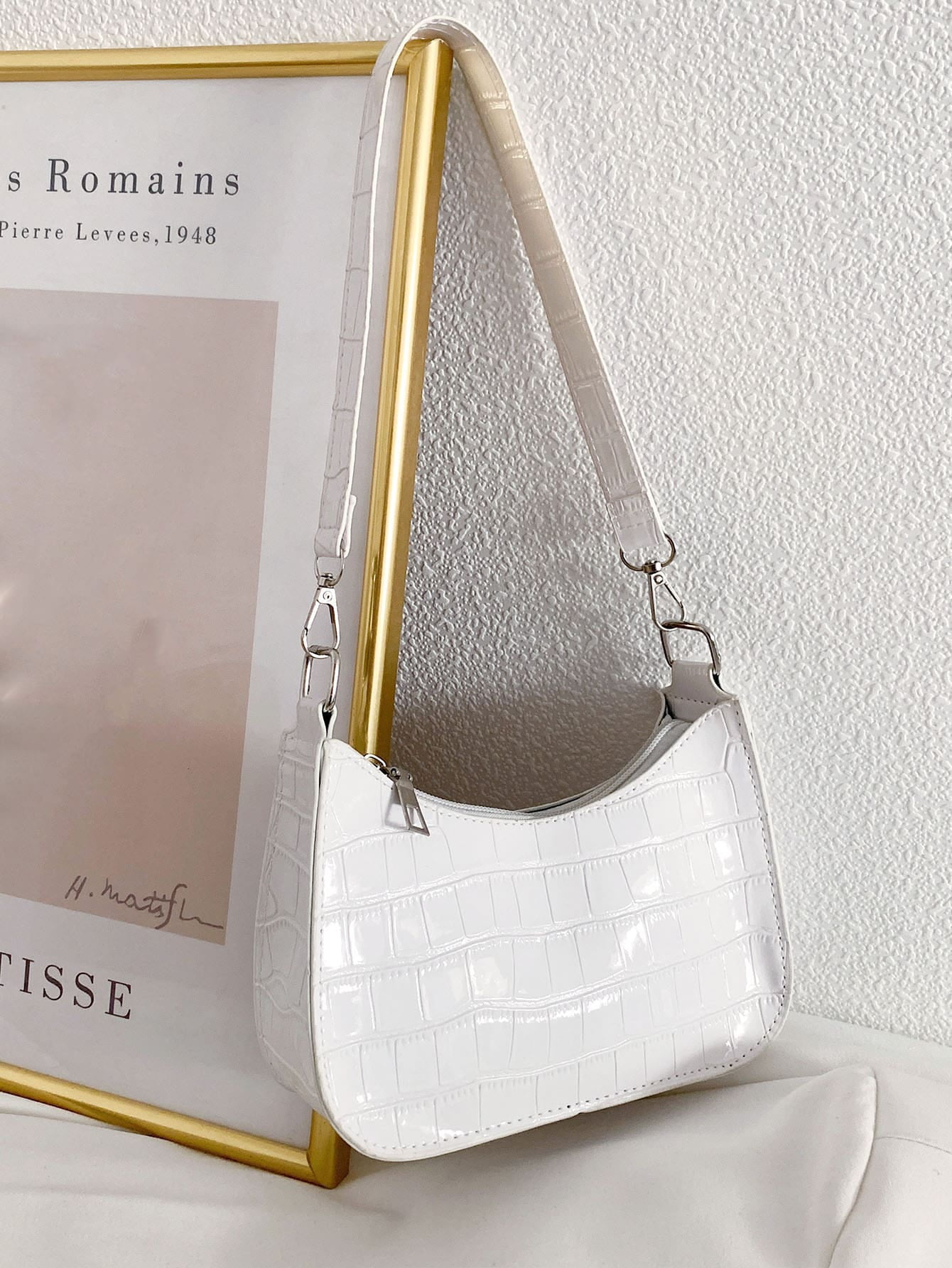 Women Bags Crocodile Embossed Baguette Bag Zambia Ubuy