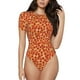 thumbnail image 1 of Balery Pizza Body de cuello redondo de manga corta para mujer Tops de manga corta Tops básicos-Large, 1 of 7