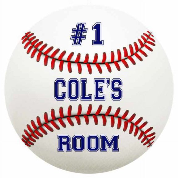 COLE'S Bedroom 14" Round Metal Sign Boys Room Wall Decor Gift 100140030085