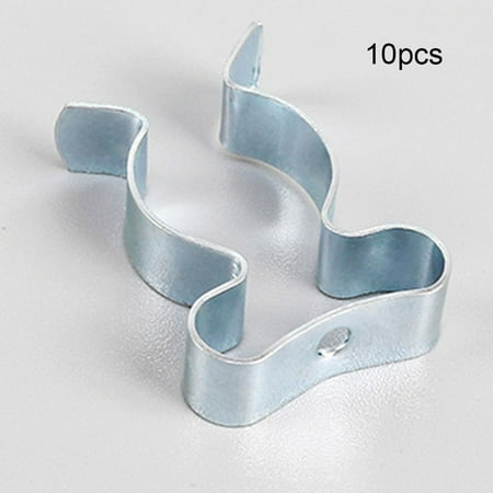 

10Pcs X Tool Spring Terry Clips Snap Shed Closed Heavy Duty Wall Mount Clips