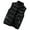 Black, variant on comerut Men Winter Vest Stand Collar Thickened Padded Soft Windproof Warm Neck Protection Solid Color Sleeveless Zipper Closure Strap Decor Pockets Men Down Waistcoat