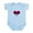 Sky Blue, variant on CafePress - Armenia Love Infant Bodysuit - Baby Light Bodysuit, Size Newborn - 24 Months