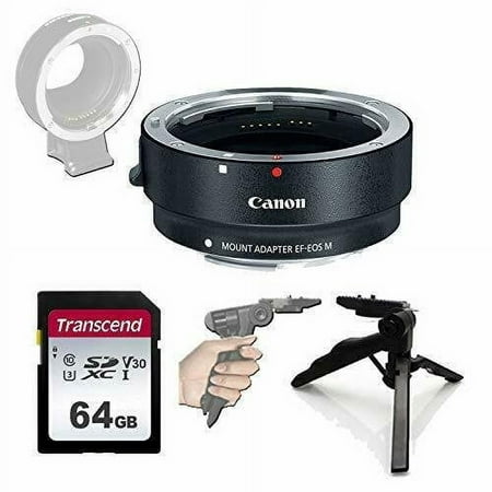 Image of Canon EF-M Lens Adapter Kit for Canon EF/EF-S Lenses w/ Grip Tripod