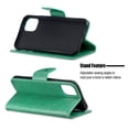 thumbnail image 5 of Allytech iPhone 11 Pro Max Case (6.5"), Slim Fit PU Leather Folio Butterfly Embossed Shockproof Wrist Hand Strap Flip Cards Holder Wallet Case TPU Back Cover for Apple iPhone 11 Pro Max, Green, 5 of 8