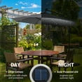 thumbnail image 4 of Outsunny 10ft Outdoor Cantilever Umbrella with Solar Lights Dark Gray, 4 of 10